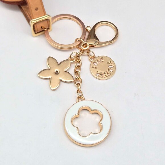 Authentic Louis Vuitton Luggage Tag with Unbranded Keycharm, Keychain 15-022025 - Picture 6 of 8